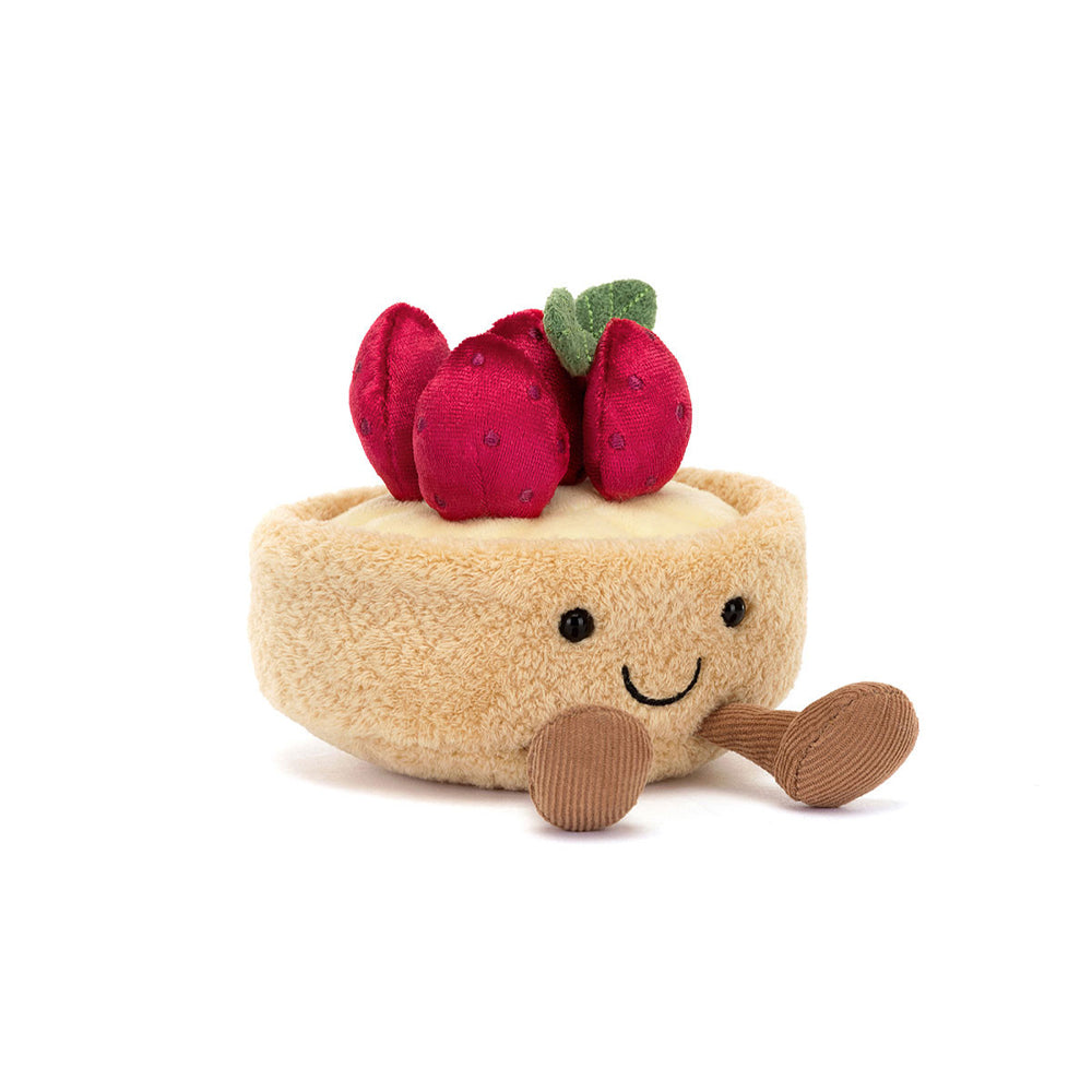 Jellycat - Knuffel - Amuseables Fleurette Tarte Aux Fraises