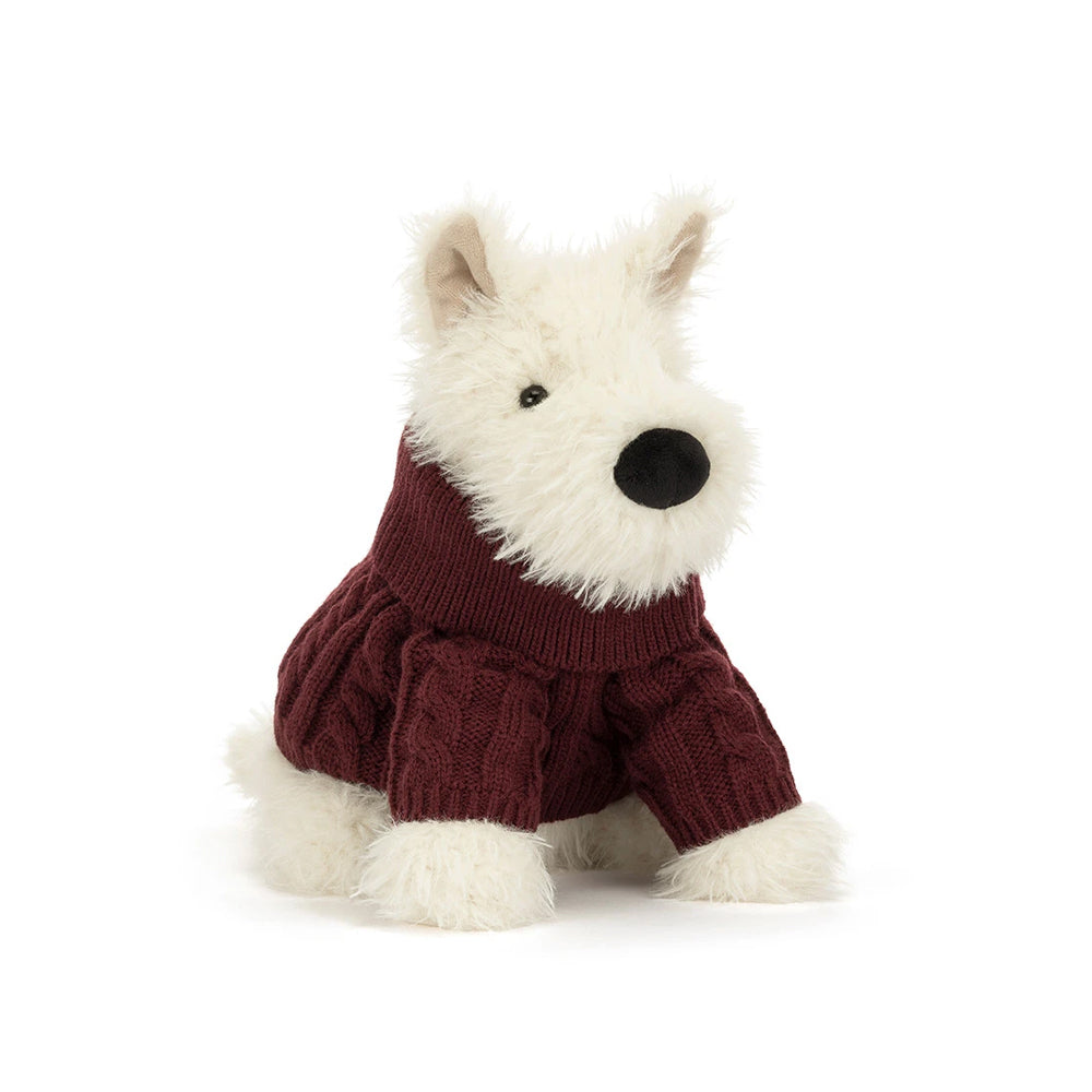 Jellycat - Knuffel - Munro Scottie Dog Winter Jumper
