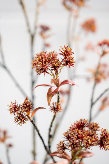 Zijden Bloemen - Silk-Ka - Kastanjetak Rood/Bruin