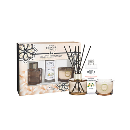 Lampe Berger - Duo Giftset - Mini Geurkaars &amp; Parfumverspreider - Eternity Nude