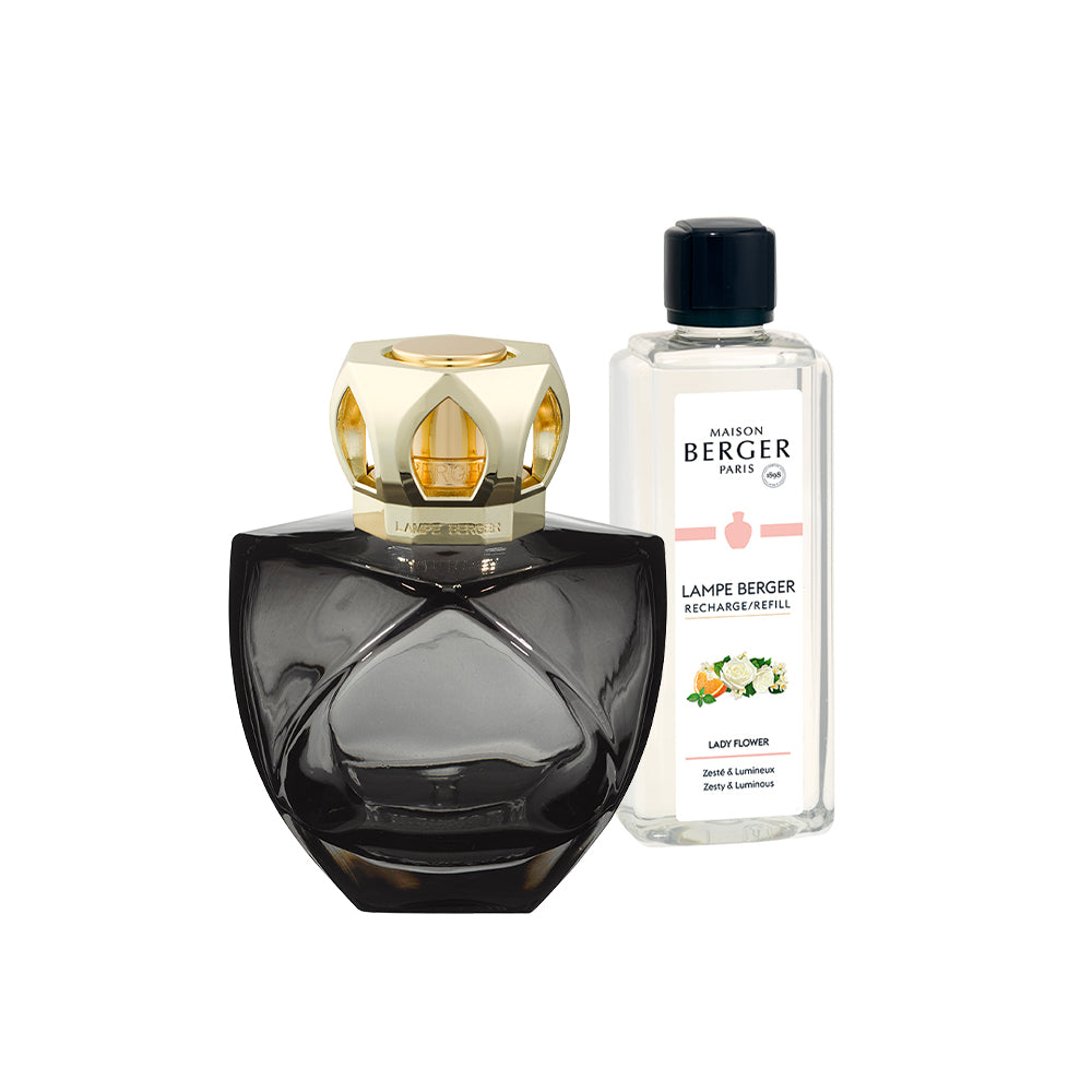 Lampe Berger eternity noir inclusief 250 ml huisparfum lady flower