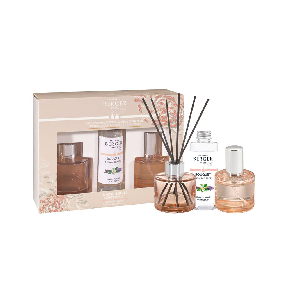 Lampe Berger - Mini Duo Giftset Ophelia - Parfumsticks &amp; Roomspray - Light Floral