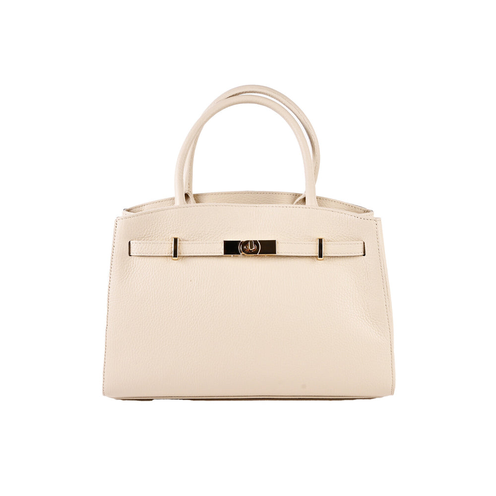 Lederen Handtas Inspired - Beige
