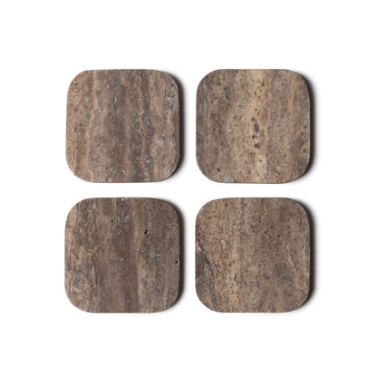 Marmeren Onderzetters - Titanium Travertin