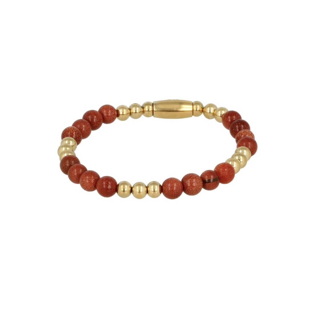 My Bendel - Gold Sand Stone Kralen Armband