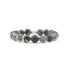 qoss heren armband met kralen grijs met zilver