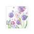 papieren servetten met paarse bloemen en vlinders