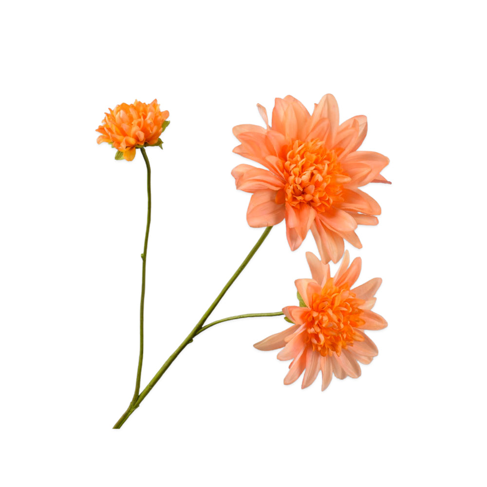 oranje dahlia tak van silkka - zijden bloemen
