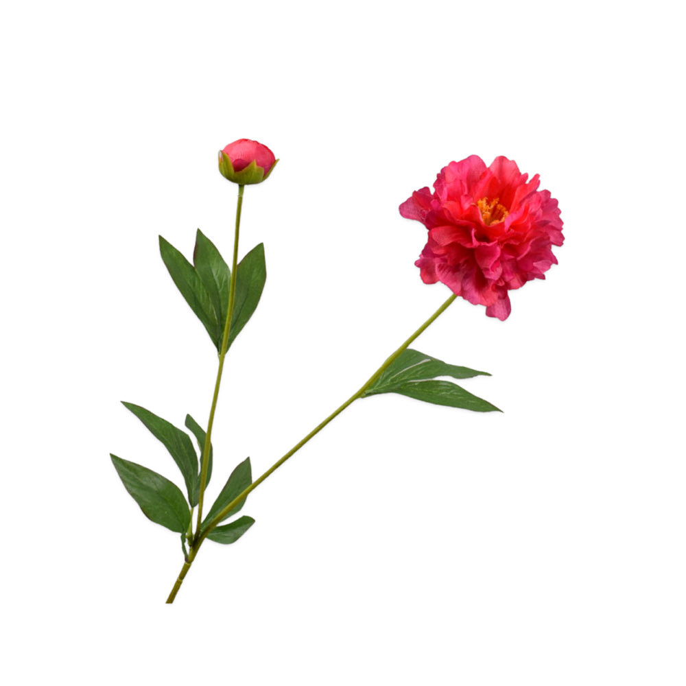 Zijden Bloemen - Silk-Ka - Pioenroos Tak Fuchsia