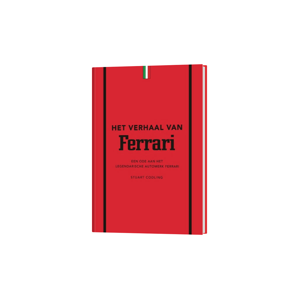 rood tafelboek het verhaal van Ferrari