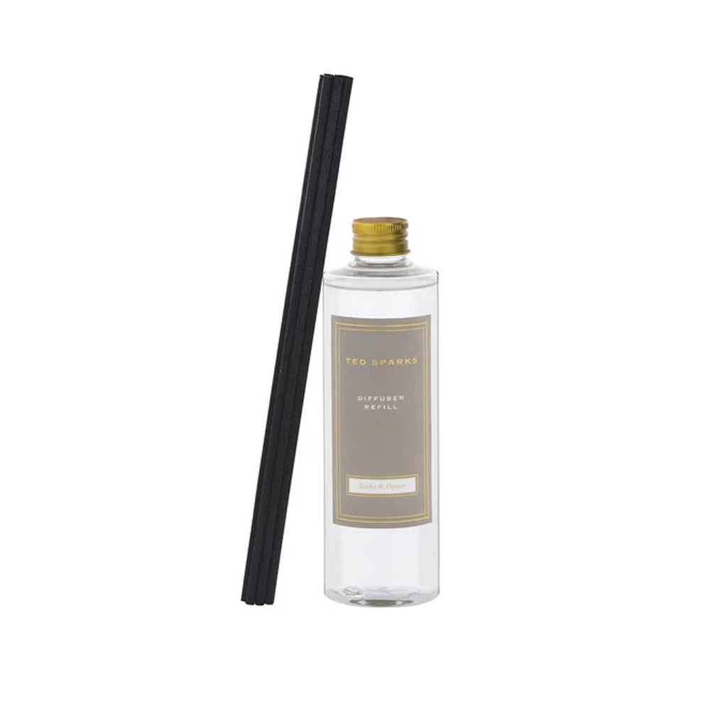 Ted Sparks - Diffuser Navulling + sticks - Tonka &amp; Pepper