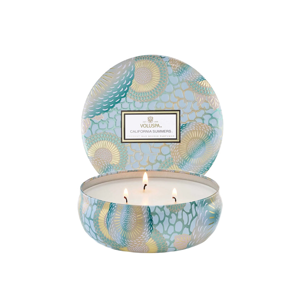 voluspa geurkaars California summer groot blikje