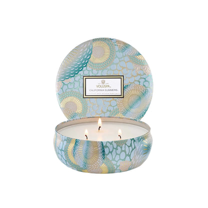 voluspa geurkaars California summer groot blikje