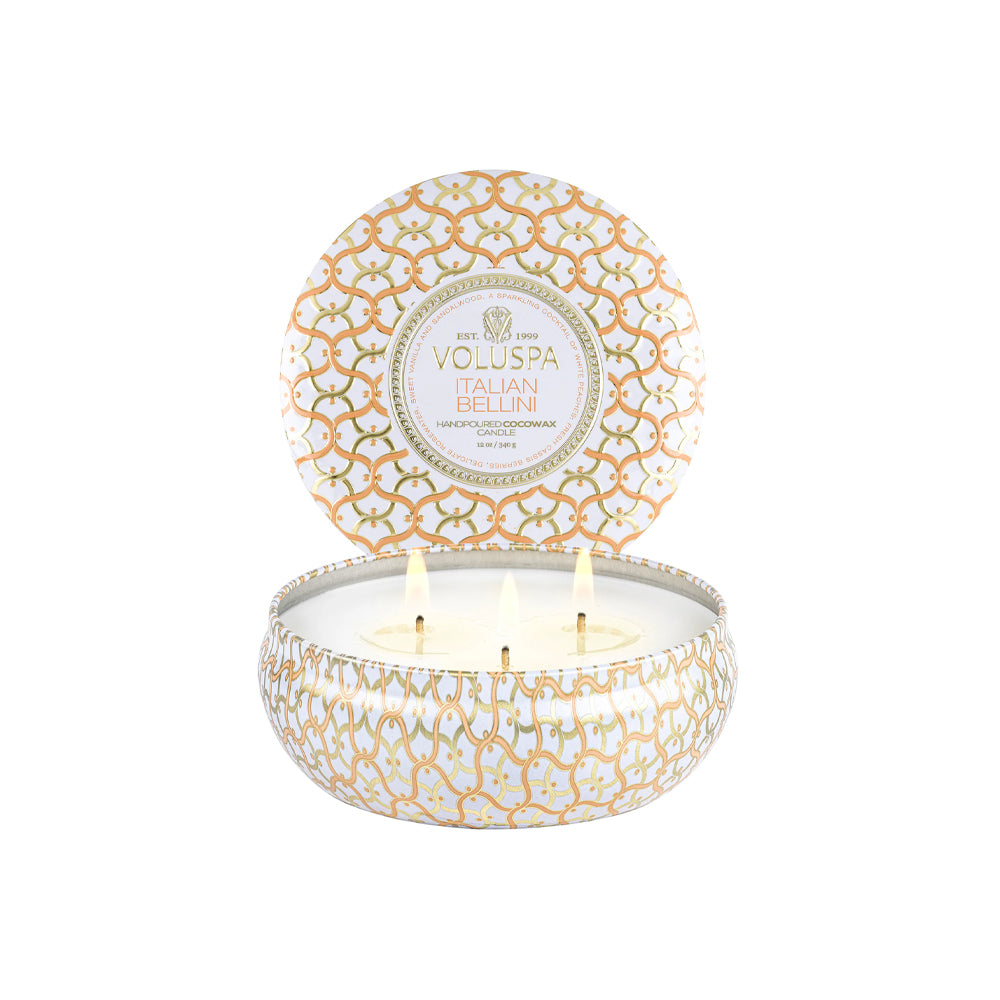 voluspa geurkaars Italian Bellini groot blikje