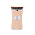roze woodwick geurkaars large coastal sunset 