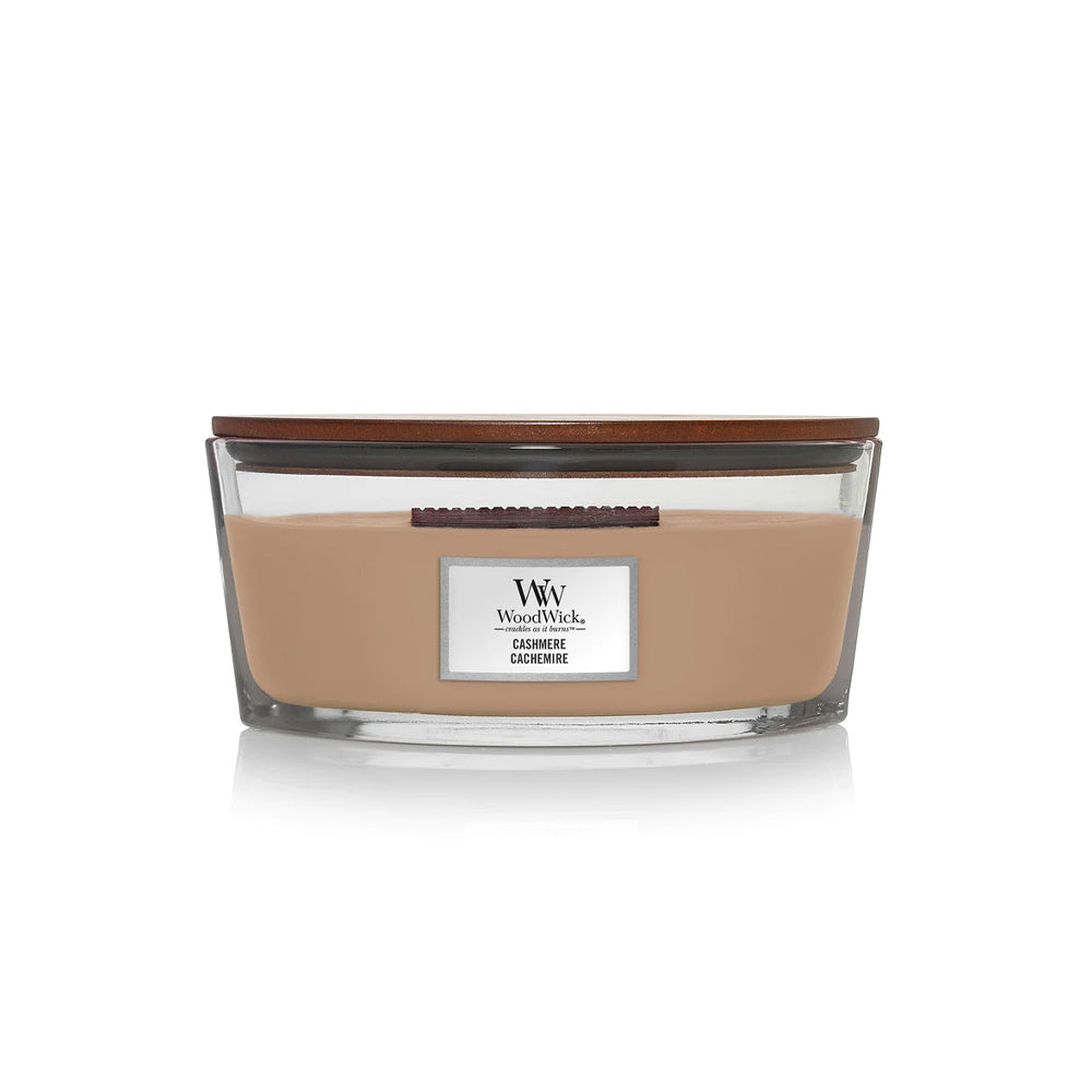 woodwick geurkaars ellipse cashmere