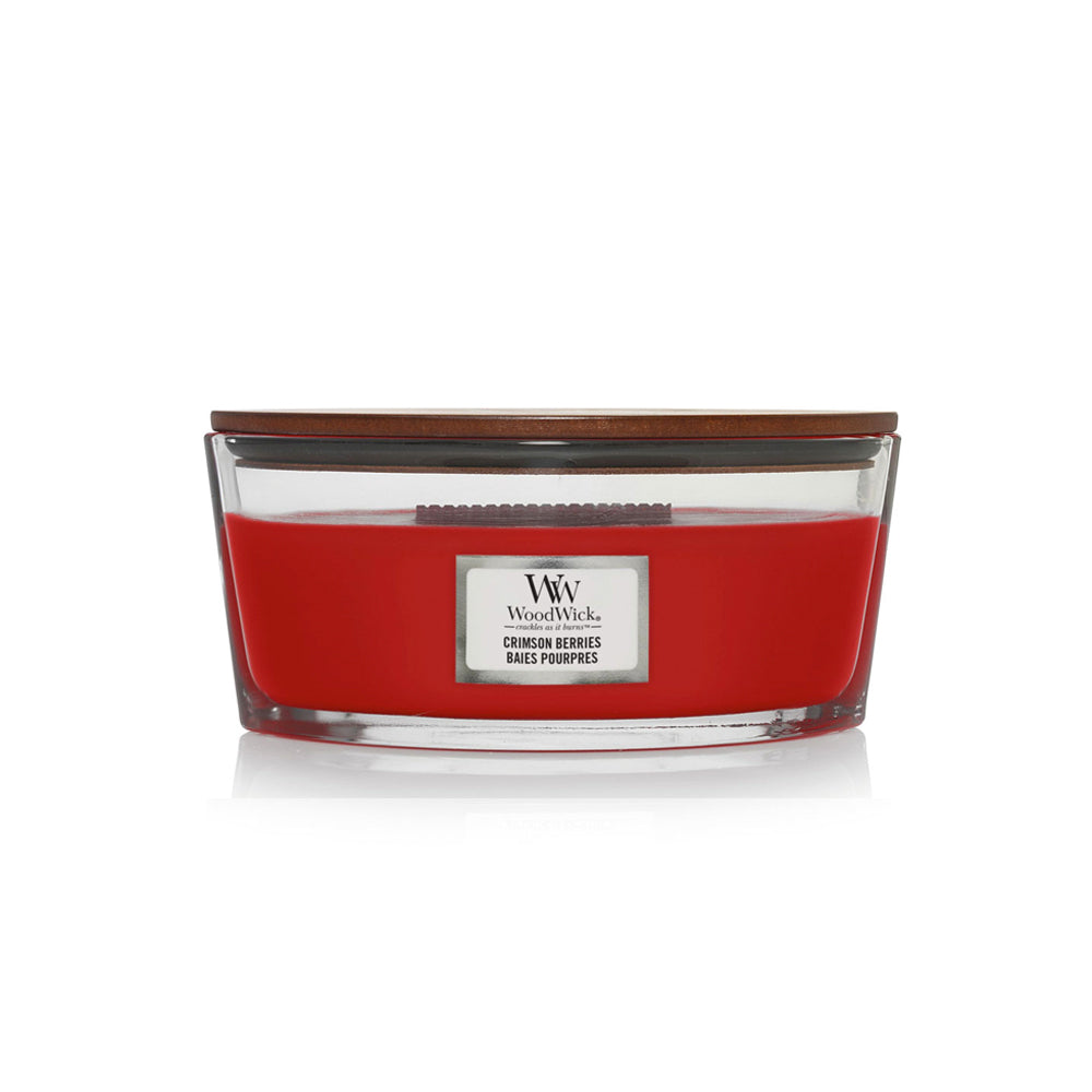 woodwick geurkaars ellipse crimson berries