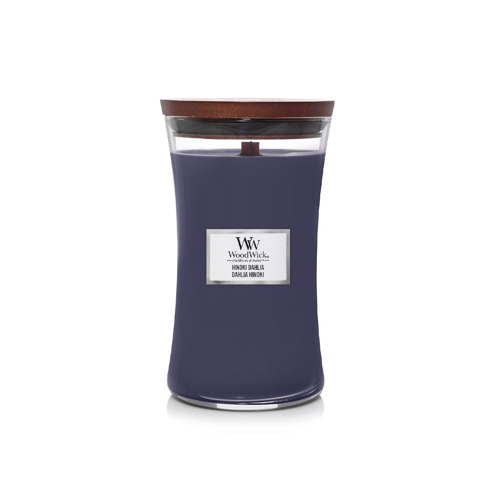 woodwick geurkaars hinoki dahlia large 