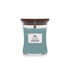 woodwick geurkaars medium evergreen cashmere