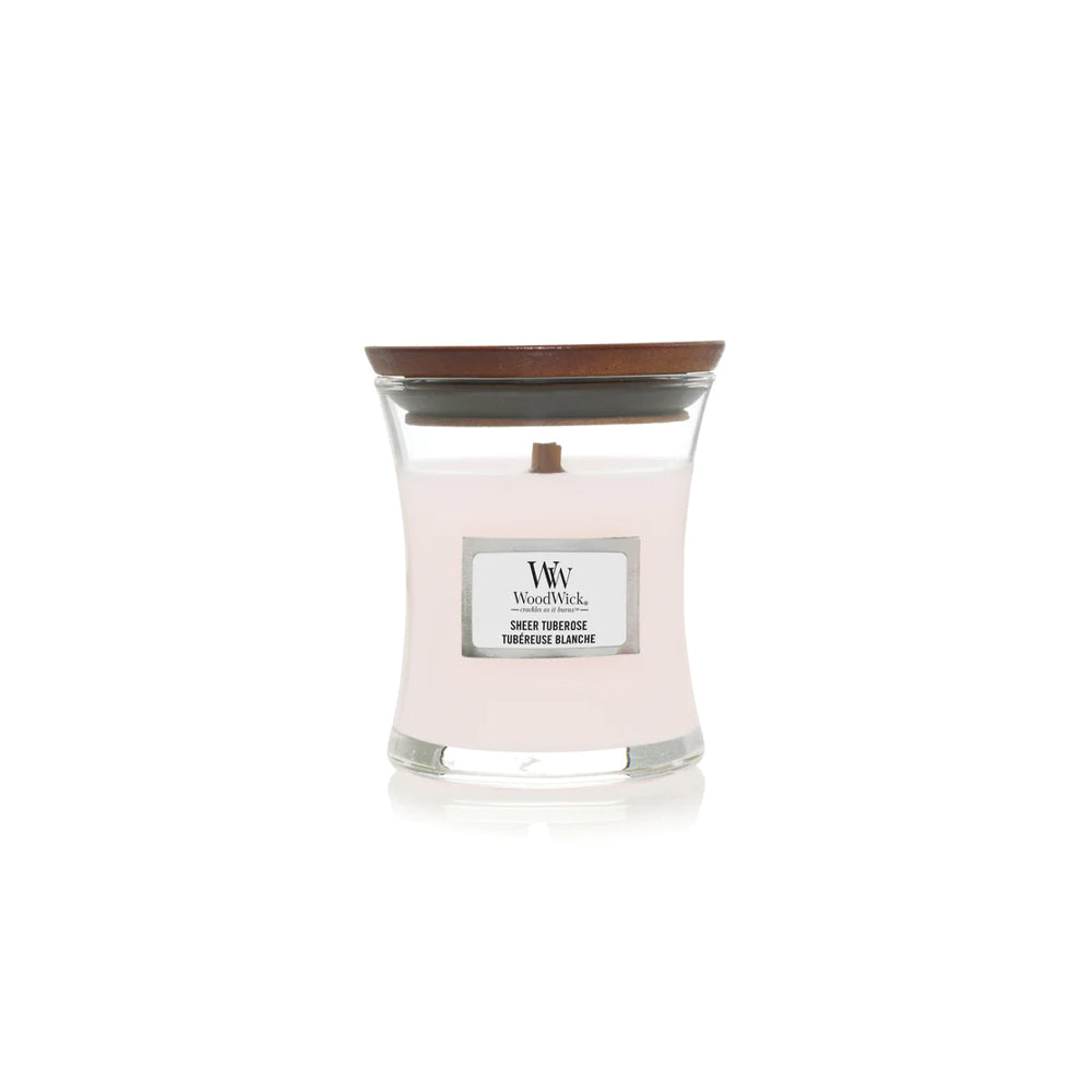 woodwick geurkaars mini sheer tuberose