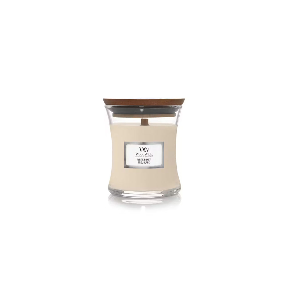 woodwick geurkaars mini white honey