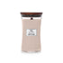 woodwick geurkaars large vanilla & sea salt