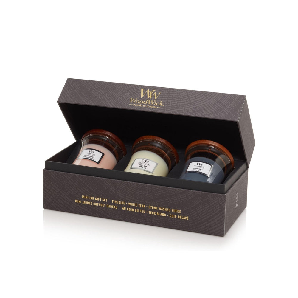 WoodWick  - Deluxe Giftset Floral - 3 Mini&