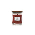 rode woodwick geurkaars mini cinnamon chai