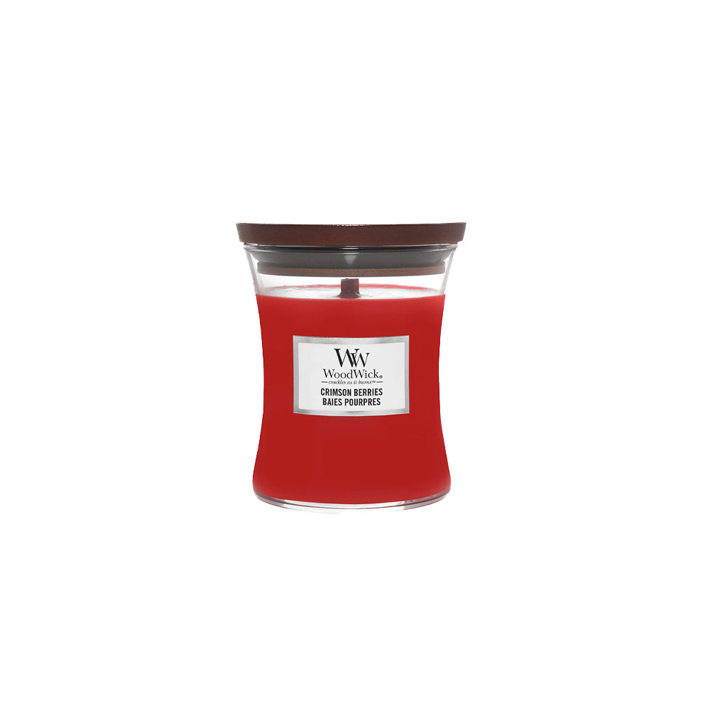 rode woodwick geurkaars mini Crimson berries