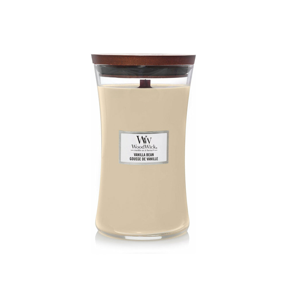 woodwick geurkaars large vanilla bean