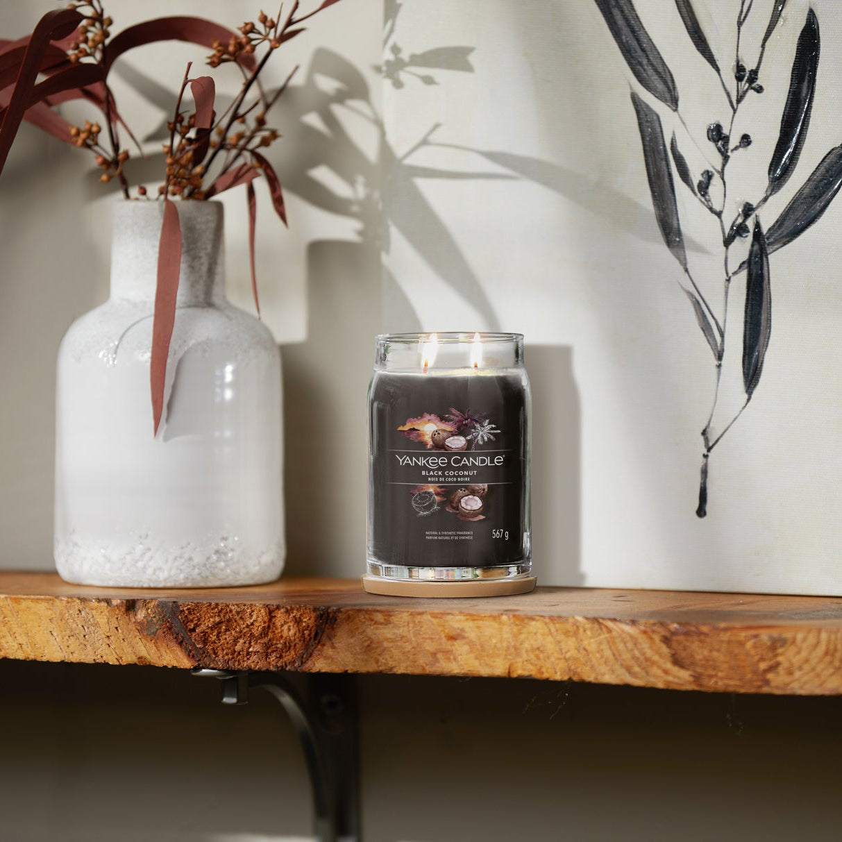 Yankee Candle - Black Coconut - Signature Jar Medium