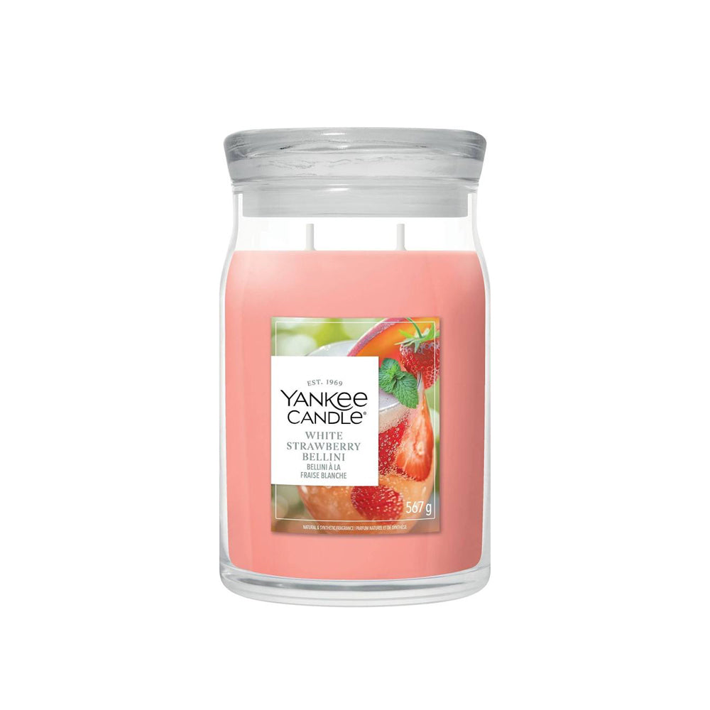 Yankee Candle - White Strawberry Bellini - Signature Jar Large
