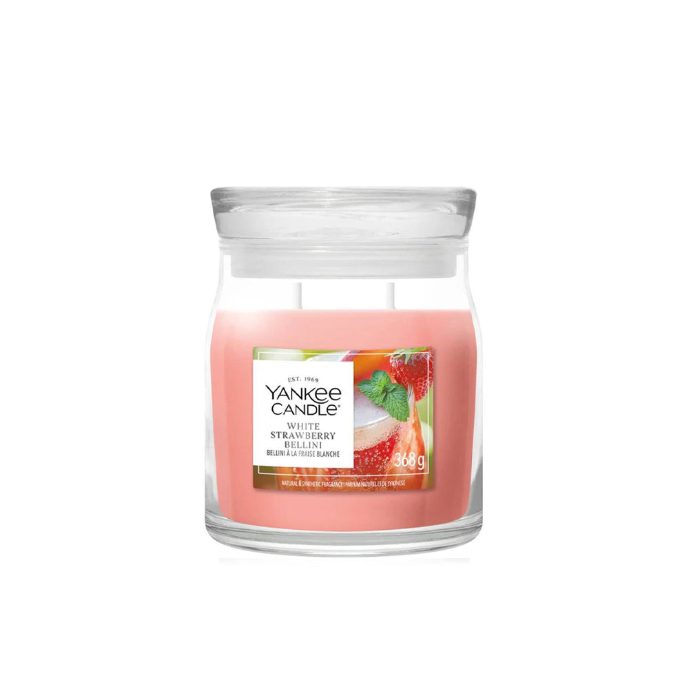 Yankee Candle - White Strawberry Bellini - Signature Jar Medium