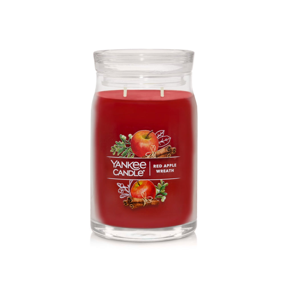 Yankee Candle - Red Apple Wreath - Signature Jar Large