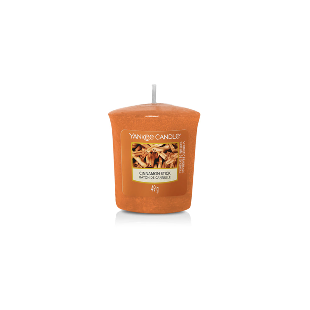 oranje  Yankee Candle votive geurkaarsje cinnamon stick
