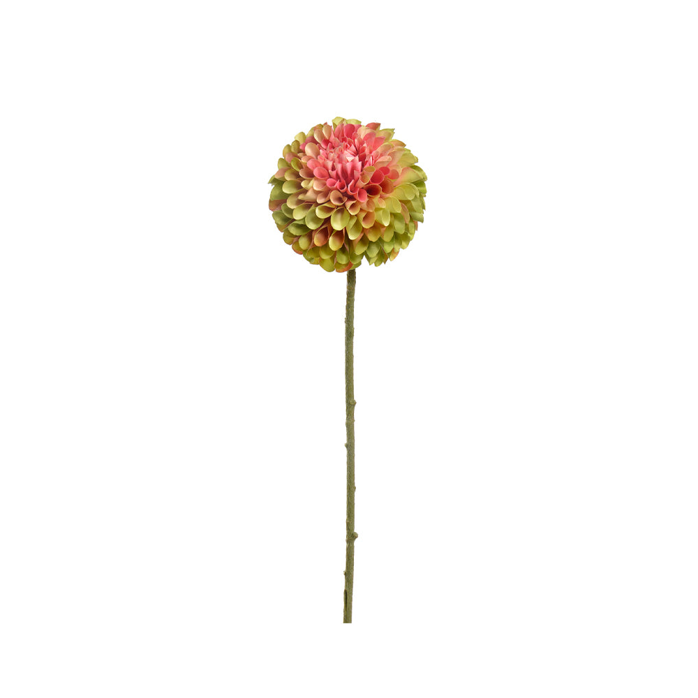 Zijden Bloemen - Dahlia Groen / Roze