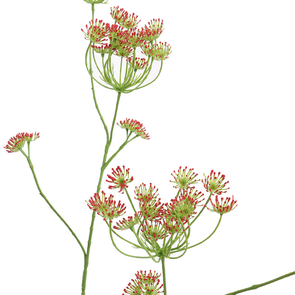 Zijden Bloemen - Dille Tak Rood