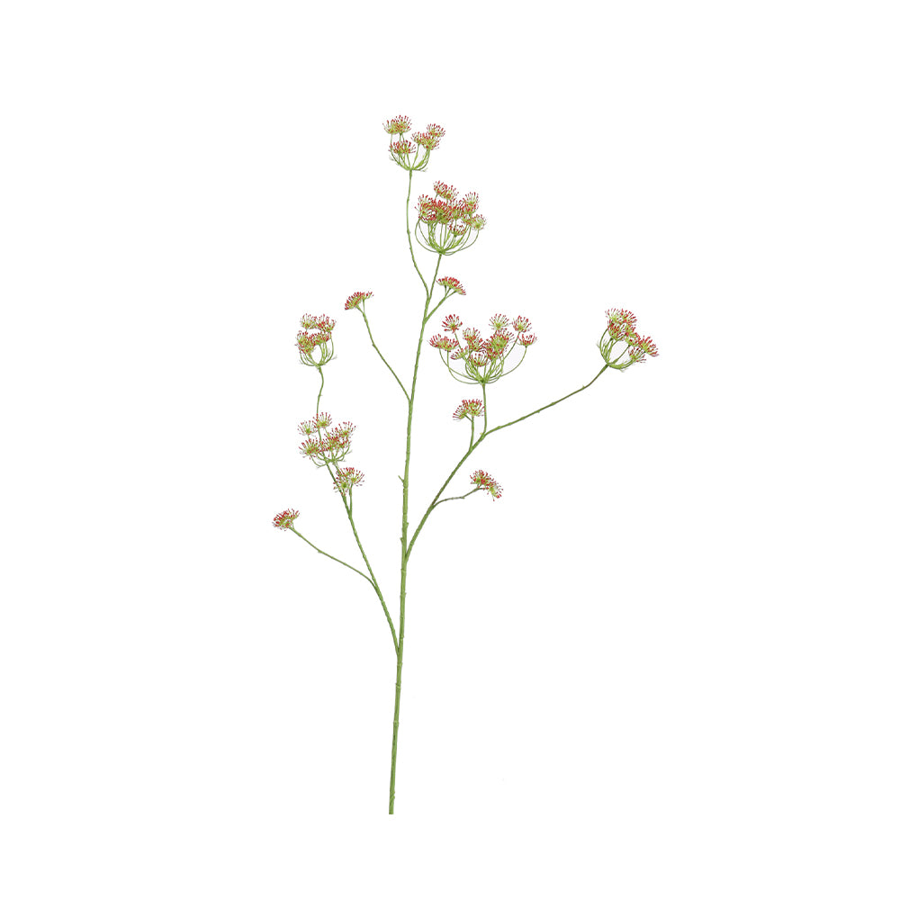 Zijden Bloemen - Dille Tak Rood
