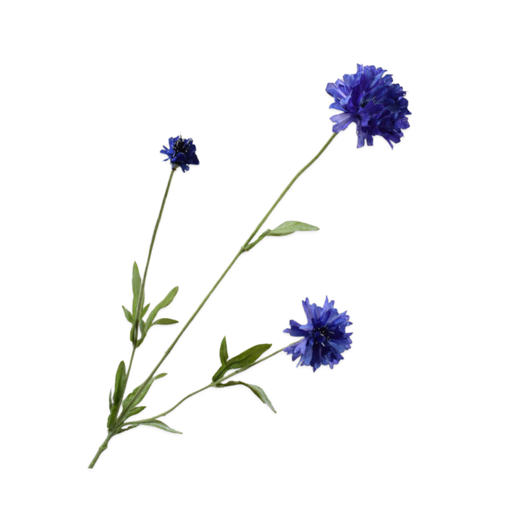 Zijden Bloemen - Korenbloem Blauw/Paars