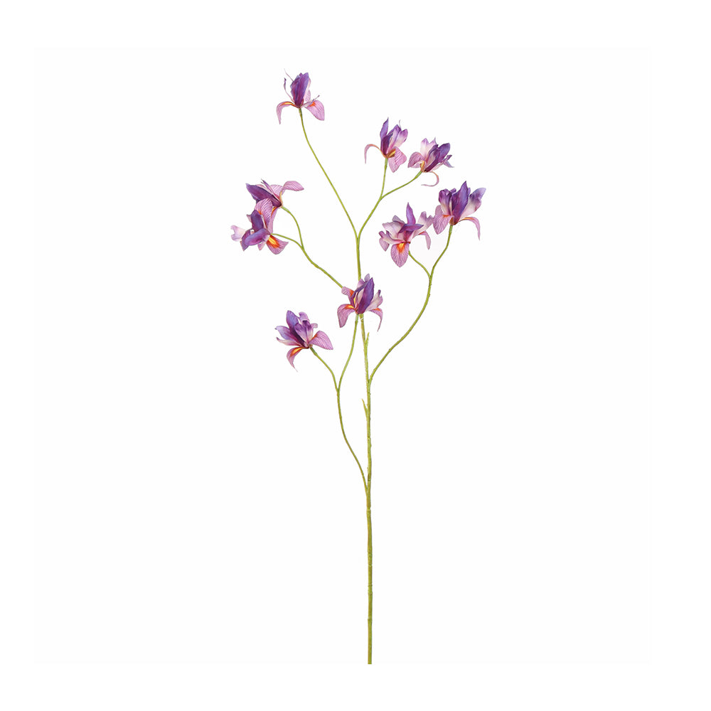 Zijden Bloemen - Iris Tak Lila