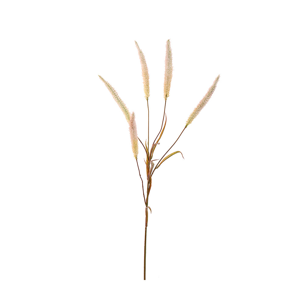 Zijden Bloemen - Graspluimen Crème/Roze