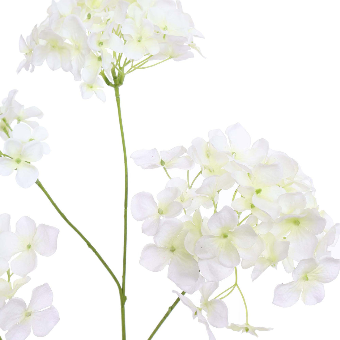 Zijden Bloemen - Hortensia Tak Crème