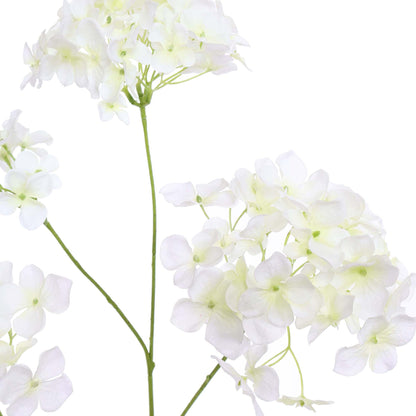 Zijden Bloemen - Hortensia Tak Crème