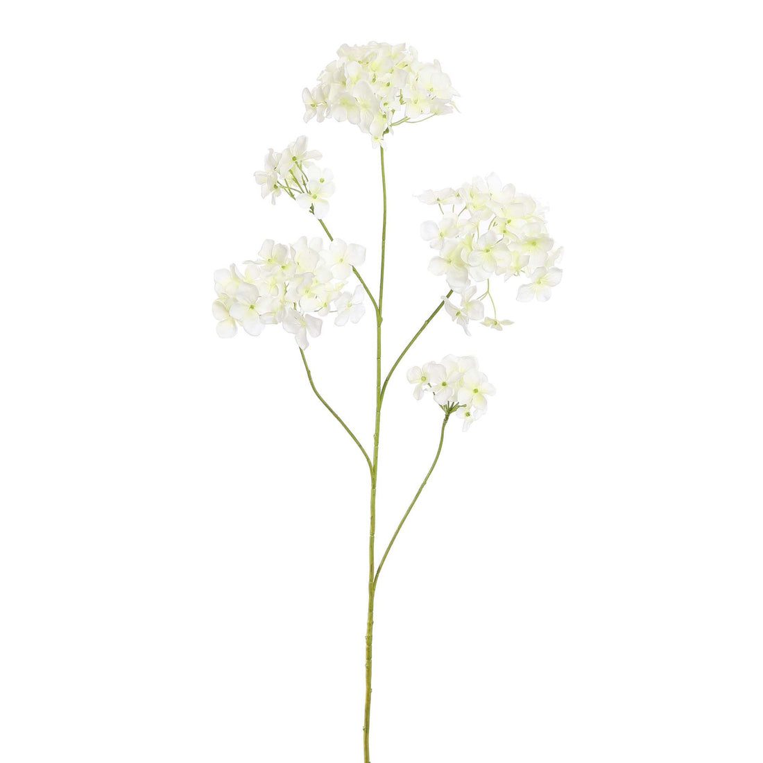 Zijden Bloemen - Hortensia Tak Crème