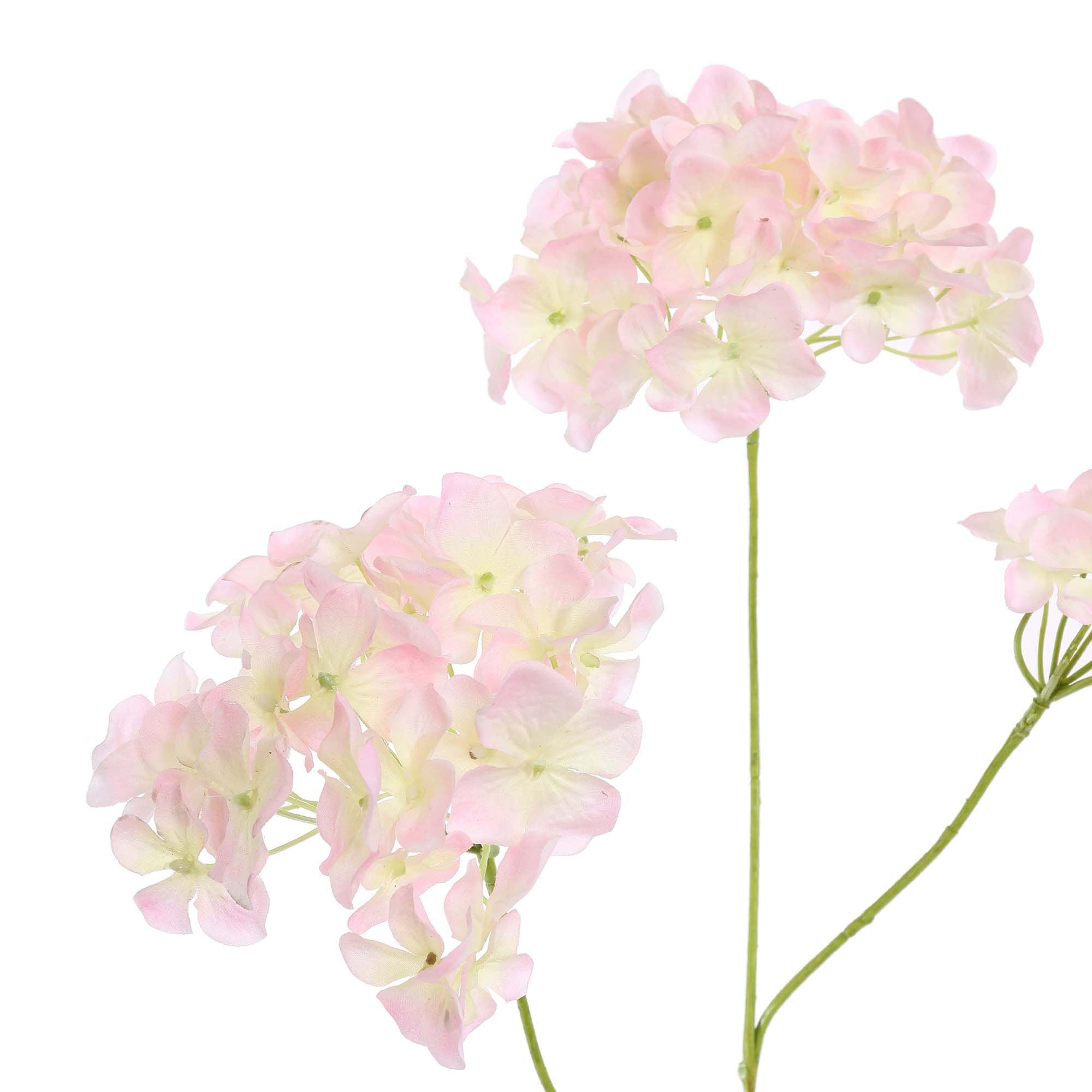 Zijden Bloemen - Hortensia Tak Roze