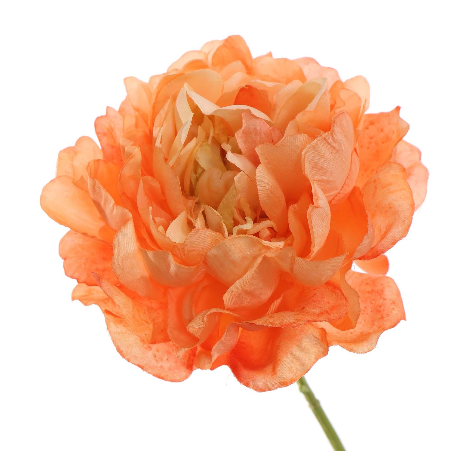 Zijden Bloemen - Pioenroos Oranje