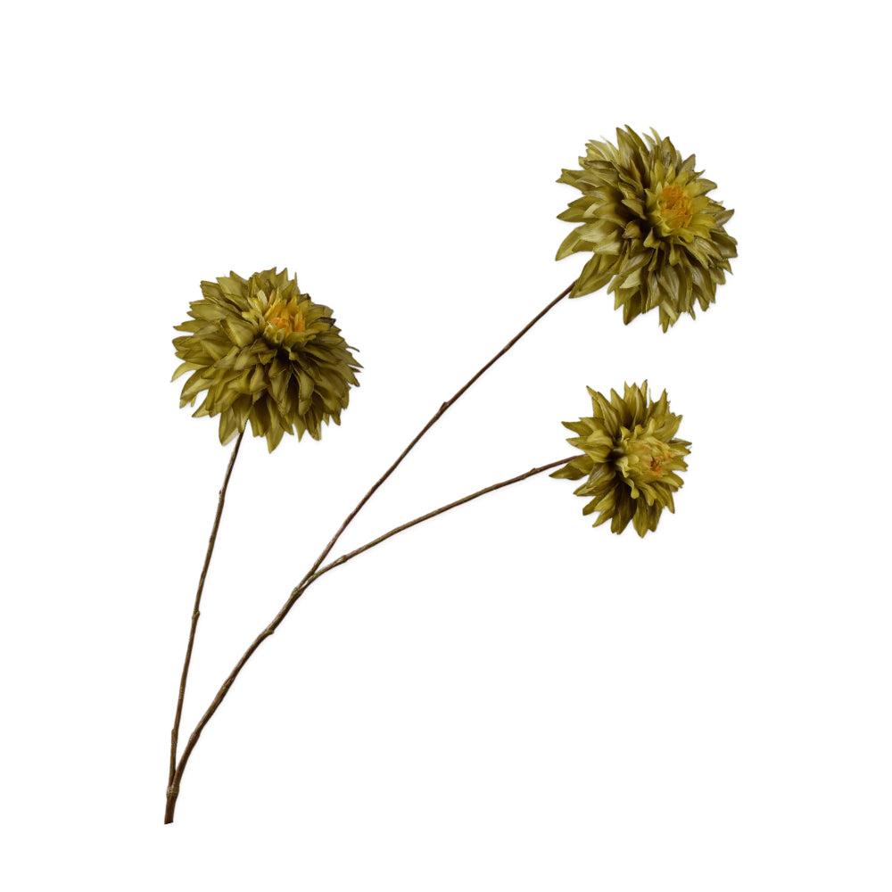 Zijden Bloemen - Silk-Ka - Dahlia Tak Groen