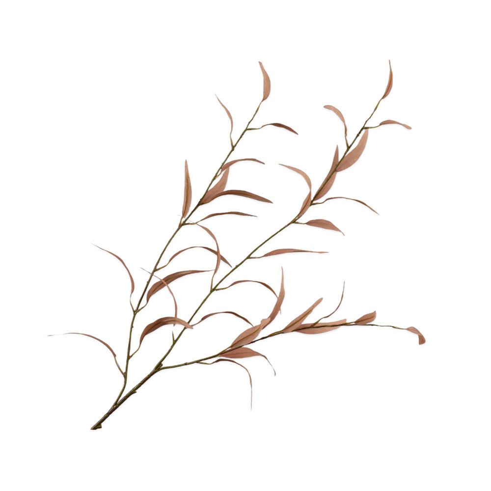 Zijden Bloemen - Silk-ka - Eucalyptus Tak Lichtbruin