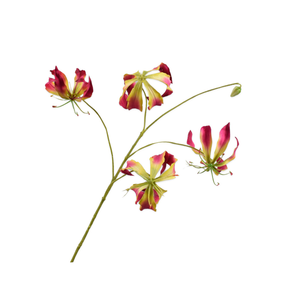 gloriosa bloem fuchsia - silkka - zijden bloemen
