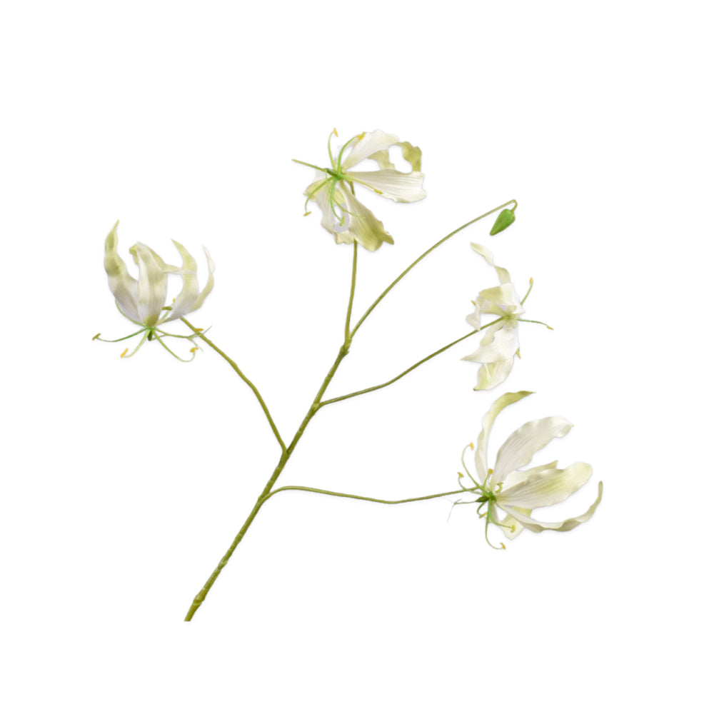 witte gloriosa tak van silkka - zijden bloemen